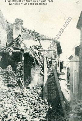 Carte postale ancienne Lambesc 1909 — Lambesc (Bouches-du-Rhône)