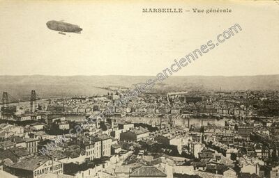 Carte postale ancienne Vue générale — Marseille (Bouches-du-Rhône)