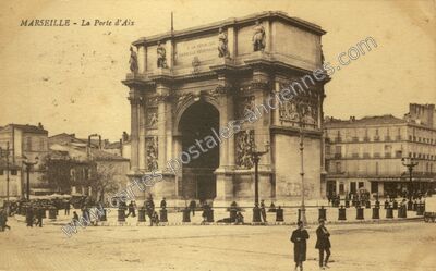 Carte postale ancienne La Porte d'Aix — Marseille (Bouches-du-Rhône)