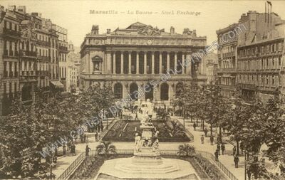 Carte postale ancienne La Bourse — Marseille (Bouches-du-Rhône)