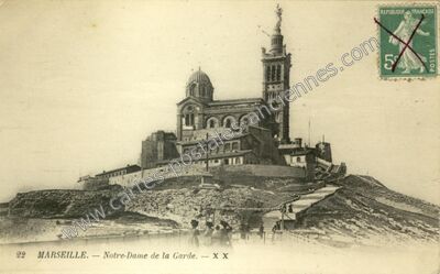 Carte postale ancienne Notre-Dame de la Garde — Marseille (Bouches-du-Rhône)