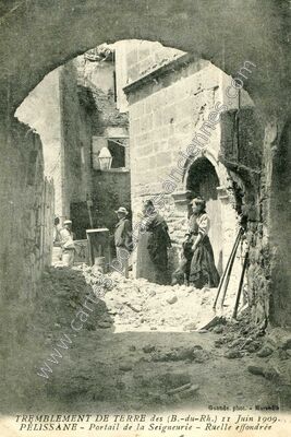 Carte postale ancienne Pelissanne 1909 — Pélissanne (Bouches-du-Rhône)