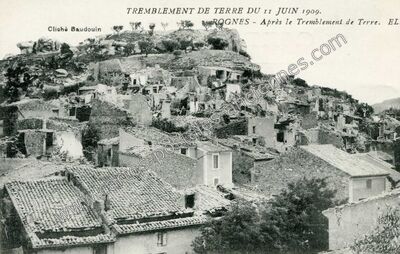 Carte postale ancienne Rognes 1909 — Rognes (Bouches-du-Rhône)