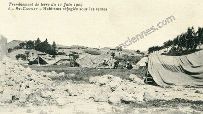 Carte postale ancienne St Cannat 1909 — Saint-Cannat (Bouches-du-Rhône)