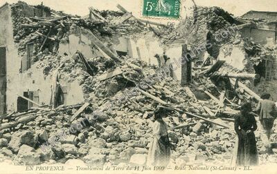 Carte postale ancienne St Cannat 1909 — Saint-Cannat (Bouches-du-Rhône)