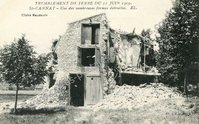 Carte postale ancienne St Cannat 1909 — Saint-Cannat (Bouches-du-Rhône)