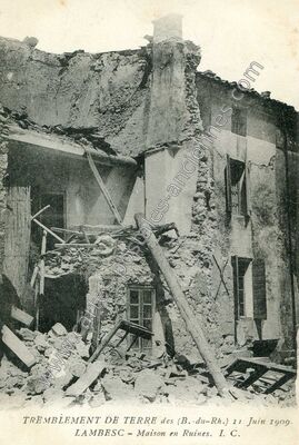 Carte postale ancienne Salon 1909 — Lambesc (Bouches-du-Rhône)