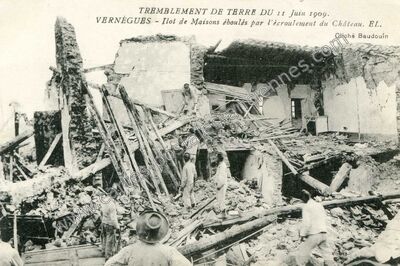 Carte postale ancienne Vernegues 1909 — Vernègues (Bouches-du-Rhône)