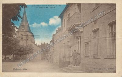 Carte postale ancienne Champs sur Tarentaine — Champs-sur-Tarentaine-Marchal (Cantal)