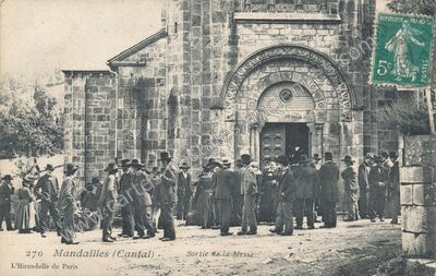 Carte postale ancienne Mandailles — Mandailles-Saint-Julien (Cantal)