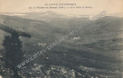Carte postale ancienne Vallee de Belinay — Paulhac (Cantal)