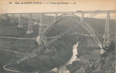 Carte postale ancienne Viaduc de Garabit — Ruynes-en-Margeride (Cantal)