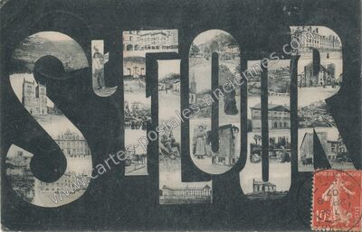 Carte postale ancienne STOUR — Saint-Flour (Cantal)