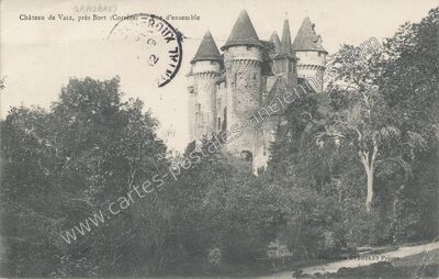 Carte postale ancienne Chateau de Vals — Sarroux (Corrèze)