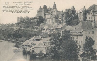 Carte postale ancienne Les Vieux Châteaux — Uzerche (Corrèze)