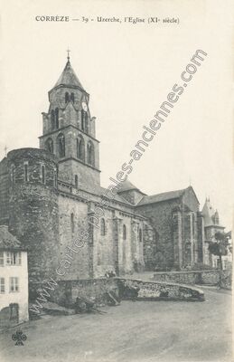Carte postale ancienne L'Eglise (XIe siècle) — Uzerche (Corrèze)