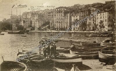 Carte postale ancienne Le Vieux Port — Bastia (Haute-Corse)