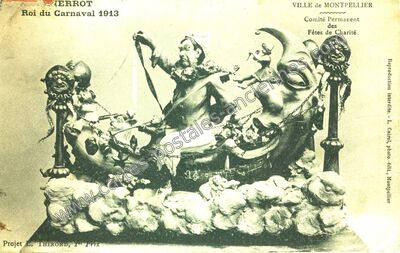 Carte postale ancienne Comité Permanent des Fêtes de Charité — Montpellier (Hérault)