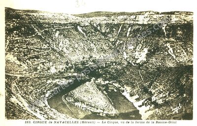 Carte postale ancienne Cirque de Navacelles — Saint-Maurice-Navacelles (Hérault)