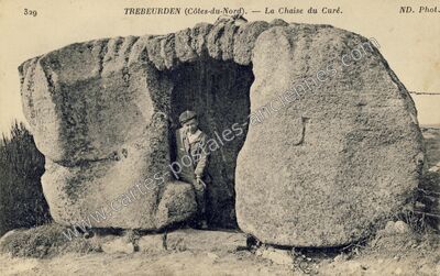 Carte postale ancienne La Chaise du Curé — Trébeurden (Côtes-d'Armor)