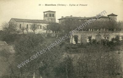 Carte postale ancienne Manthes — Manthes (Drôme)
