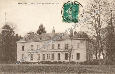 Carte postale ancienne Chateau de Morville — Hanches (Eure-et-Loir)