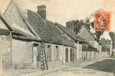 Carte postale ancienne Environs de NOGENT-LE-ROI, Lormaye, Rue Principale — Lormaye (Eure-et-Loir)