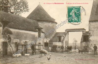Carte postale ancienne La Folie — Maintenon (Eure-et-Loir)