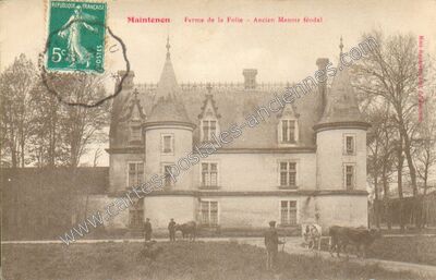 Carte postale ancienne La Folie — Maintenon (Eure-et-Loir)