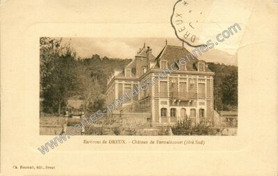Carte postale ancienne Chateau de Fermaincourt — Montreuil (Eure-et-Loir)