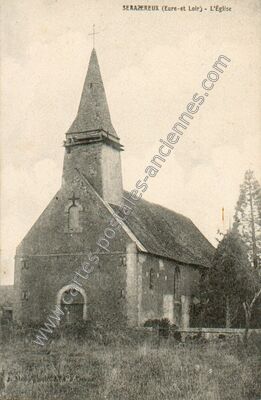 Carte postale ancienne L'Église — Serazereux (Eure-et-Loir)