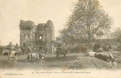 Carte postale ancienne Tremblay le Vicomte — Tremblay-les-Villages (Eure-et-Loir)