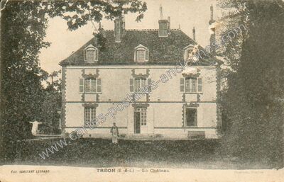 Carte postale ancienne Chateau de Treon — Tréon (Eure-et-Loir)
