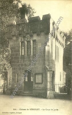Carte postale ancienne Chateau de Keriolet — Concarneau (Finistère)