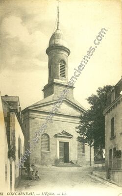 Carte postale ancienne L'Église — Concarneau (Finistère)