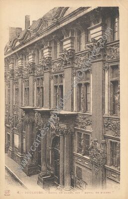 Carte postale ancienne Hôtel de Clary, dit " Hôtel de Pierre — Toulouse (Haute-Garonne)
