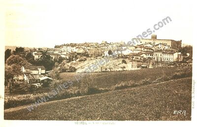 Carte postale ancienne Vue générale — Verfeil (Haute-Garonne)