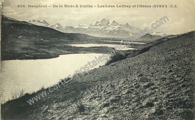 Carte postale ancienne Lac Laffrey — Cholonge (Isère)