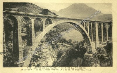 Carte postale ancienne Pont de la Roizonne — Nantes-en-Ratier (Isère)