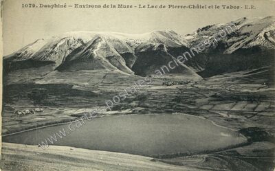Carte postale ancienne Lac de Pierre Chatel — Pierre-Châtel (Isère)