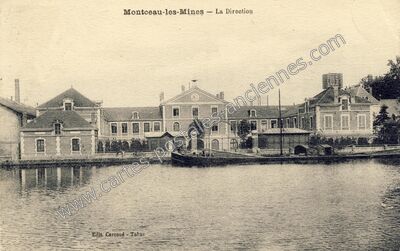 Carte postale ancienne La Direction — Montceau-les-Mines (Saône-et-Loire)