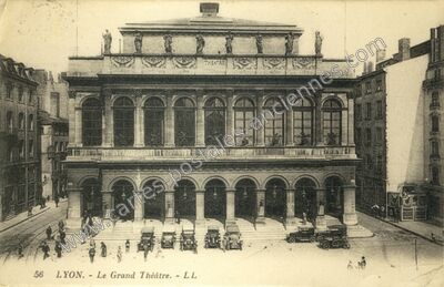 Carte postale ancienne Le Grand Théâtre — Lyon (Rhône)