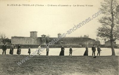 Carte postale ancienne Château d'Écossieu - Le Grand Vivier — Saint-Jean-de-Touslas (Rhône)