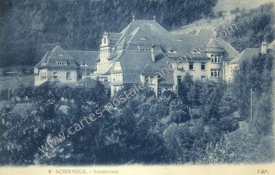 Carte postale ancienne Sanatorium — Schirmeck (Bas-Rhin)