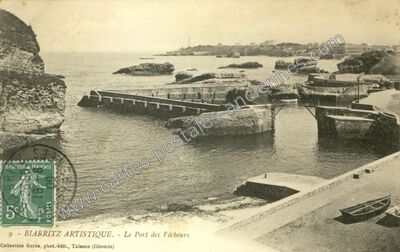 Carte postale ancienne Le Port des Pêcheurs — Biarritz (Pyrénées-Atlantiques)