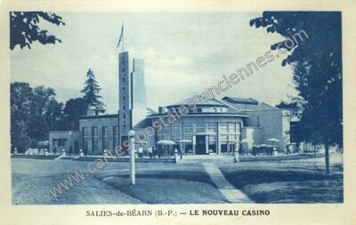 Carte postale ancienne Le Nouveau Casino — Salies-de-Béarn (Pyrénées-Atlantiques)