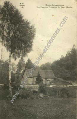 Carte postale ancienne Pont du Fraisse — Laqueuille (Puy-de-Dôme)
