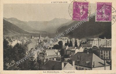 Carte postale ancienne Vue générale — Mont-Dore (Puy-de-Dôme)