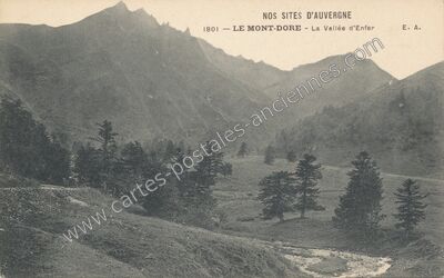 Carte postale ancienne Vallee d'Enfert — Mont-Dore (Puy-de-Dôme)