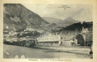 Carte postale ancienne Chaberton - Fort Italien — Briançon (Hautes-Alpes)